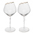Набор бокалов для красного вина 2шт 600мл LUCKY Plessir с золотом стекло 000000000001217420