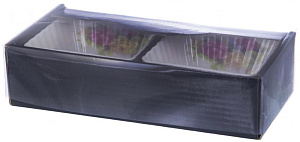 Набор фигурных салатников 2шт 10см ПОСУДА подарочная упаковка 000000000001177578