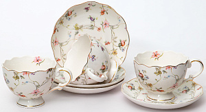 Набор чайный 8 предметов BALSFORD ЗИРАНА (чашка 250мл-4щт/блюдце-4шт) подарочная упаковка фарфор 000000000001210348