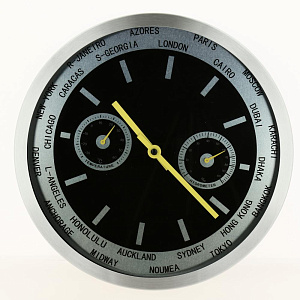 Часы настенные Apeyron ML 9225(металлический корпус,аналоговый термометр и гигрометр) 000000000001158330