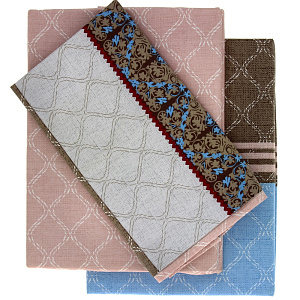 Комплект постельного белья 1,5спальный DE'NASTIA Сатин Калифорния 70x70см-2шт C010268 000000000001103105