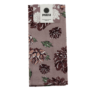 Полотенце кухонное DeNASTIA Коллекция "Пионы" 40x60см Хлопок70%/ПЭ30% розовый/бордовый D000206 000000000001202902