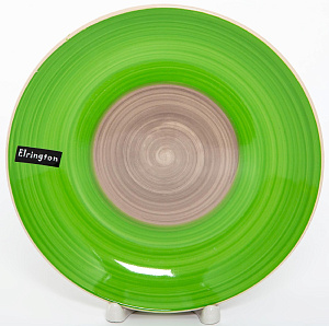 Тарелка десертная 19см ELRINGTON АЭРОГРАФ зеленый керамика 000000000001205661