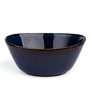 Салатник 22см/1,5л DE'NASTIA большой синий керамика 000000000001210840