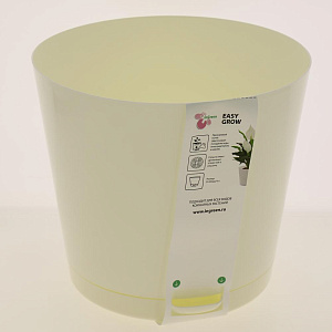 Горшок для цветов Easy Grow D200 с прикорневым поливом 4л Сливочный ING47020СЛВ 000000000001191667