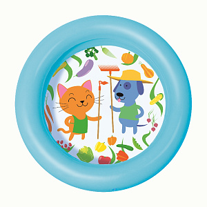 Бассейн надувной детский 61х15см 21л BESTWAY круглый 000000000001120837