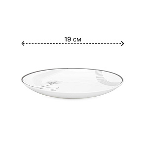 Тарелка десертная 19см FARFORELLE Камелия стеклокерамика 000000000001224323