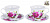 Набор чайный 4шт 2чашки фарфор 220мл/2блюдца Изыск подарочная упаковка Флора Olaff 124-01059 000000000001197820