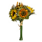 Цветок искусственный букет Подсолнухи 27см