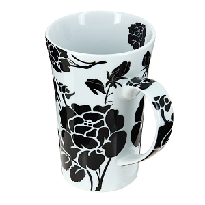Кружка Черные Розы Estetica, 340мл, фарфор 000000000001062294