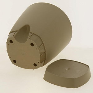 Горшок для цветов AMSTERDAM D 250 с прикорневым поливом 8 л Молочный Шоколад ING6202МШОК 000000000001191649