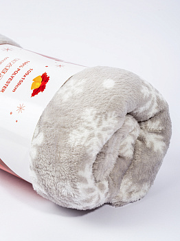 Плед 100х150см Снежинки полиэстер AW-0255 000000000001214899