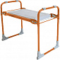 Скамейка садовая NIKA, оранжевый, металл/пластик, СК/О