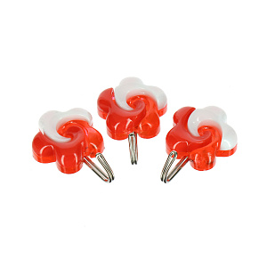 Набор крючков Цветочки Мультидом, пластик, сталь 000000000001126883