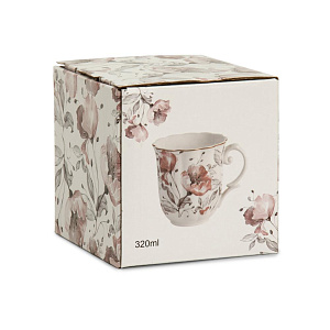 Кружка 320мл Орхидея подарочная упаковка фарфор 000000000001224406