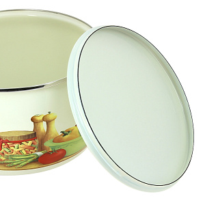 Кастрюля 7,5л Вилладжо металлическая крышка 000000000001067055