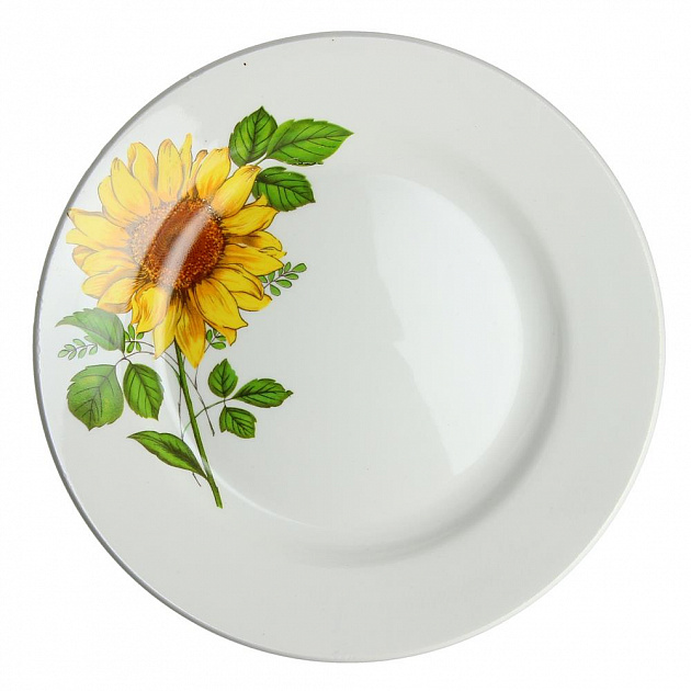 Мелкая тарелка Подсолнух Кубаньфарфор, 17.5 см 000000000001003997
