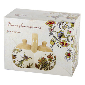 Банка двухсекционная Для специй п/упBright Ornamental,ZF1097-21 000000000001193100
