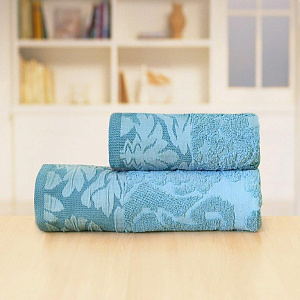 Полотенце махровое 70*140 аква, 100%хл, пл 380г/м2, НВ Антик м0783_09 L 000000000001188817