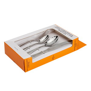 Набор столовых приборов 24 предмета JAGDAMBA Gorden Satin нержавеющая сталь 000000000001217680