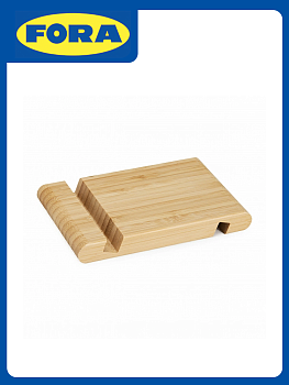 Подставка для телефона и планшета 13х8х1,6см FORA бамбук 000000000001221631