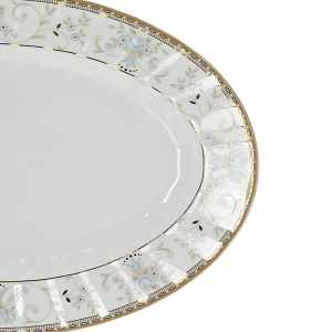 Блюдо овальное 32см Голубой узор LUISA248GS Oval32 000000000001136160