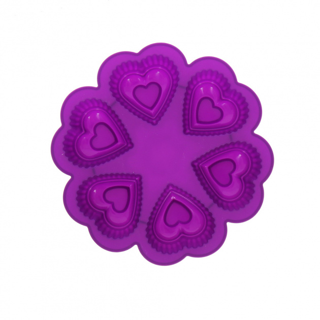 Форма для выпечки Сердце Marmiton, фиолетовый, силикон 000000000001125385