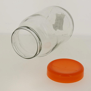 Банка для хранения 1000 мл оранжевая крышка 125-13102 000000000001182815