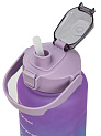Бутылка для воды 2л  градиент фиолетовый пластик 000000000001228494
