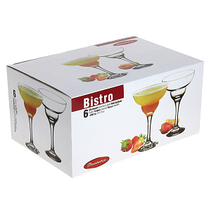 BISTRO Набор бокалов для маргариты 6шт 265мл PASABAHCE стекло 000000000001008982