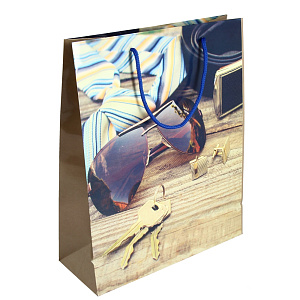 Подарочный бумажный пакет Премиум+, 32x26x15 см 000000000001036475