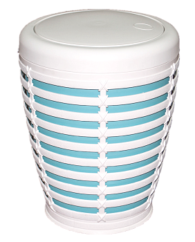 Урна с крышкой PALM бирюзовый пластик PRIMANOVA M-E21-01-02 000000000001201698