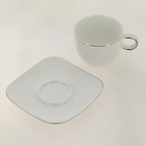 Набор чайный 12 предметов (чашка 230мл-6шт/блюдце-6шт) BALSFORD Грация Хама подарочная упаковка фарфор 000000000001204585