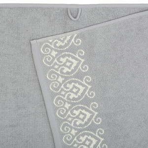 Полотенце махровое 70х130см LUCKY Итальянский бордюр светло-серый хлопок 100% 000000000001212850