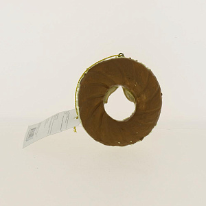 Новогоднее подвесное украшение Пряник Круглый из полирезины / 7х7х1,8см арт.80085 000000000001191425