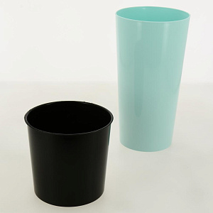 Кашпо для цветов 3л h260мм D140мм GARDENPLAST КАМЕЛИЯ со вставкой мятный пластик 000000000001207379