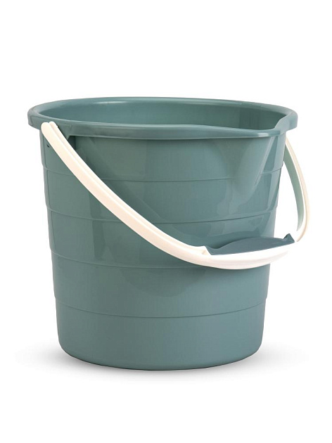 Ведро 10л без крышки со сливным носиком мятный полиэтилен 000000000001227329