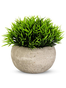Цветок искусственный растение Трава 13см в горшке 000000000001218480