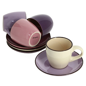 Чайный набор Цикламен Olaff, 200мл, 8 предметов 000000000001116686