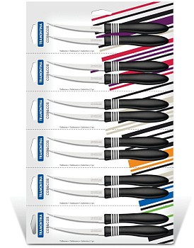 Нож для помидоров и цитрусовых Cor&Cor Tramontina, 12.5 см, 2 шт. 000000000001066880