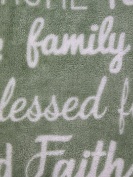 Плед 150x200см LUCKY Газета мятный флис полиэстер_MP 000000000001229770