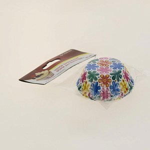 Набор форм для выпечки бумажных D7см H3см 50шт VL80-275. Изготовлено: гофрированная пергаментная бумага. 000000000001190151