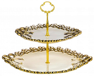 Этажерка-конфетница 2-х ярусная BALSFORD Home Art Club подарочная упаковка фарфор 000000000001197937