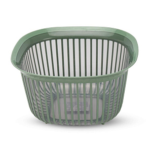 Миска 4л 25х25х14см квадратная двухцветная в ассортименте пластик 000000000001226460