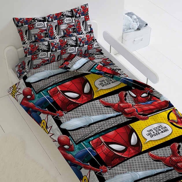 Комплект постельного белья Человек Паук, 1.5 спальный 000000000001176346