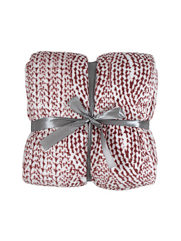 Плед LUCKY Домашний 150х200см 100%пэ темно-розовый  T040107 000000000001189176