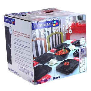 Столовый набор Authentic Noir Luminarc, 19 предметов 000000000001061010