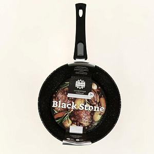 Сковорода глубокая 24см CRISTELLE Black stone кованый алюминий Cr2378 000000000001205269