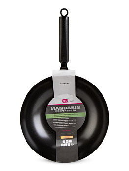 Сковорода ВОК 30см бакелитовая ручка антипригарное покрытие нержавеющая сталь 000000000001228444