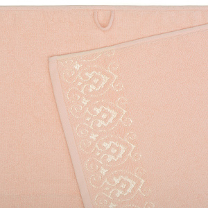 Полотенце махровое 100х150см LUCKY Итальянский бордюр персиковый хлопок 100% 000000000001212827